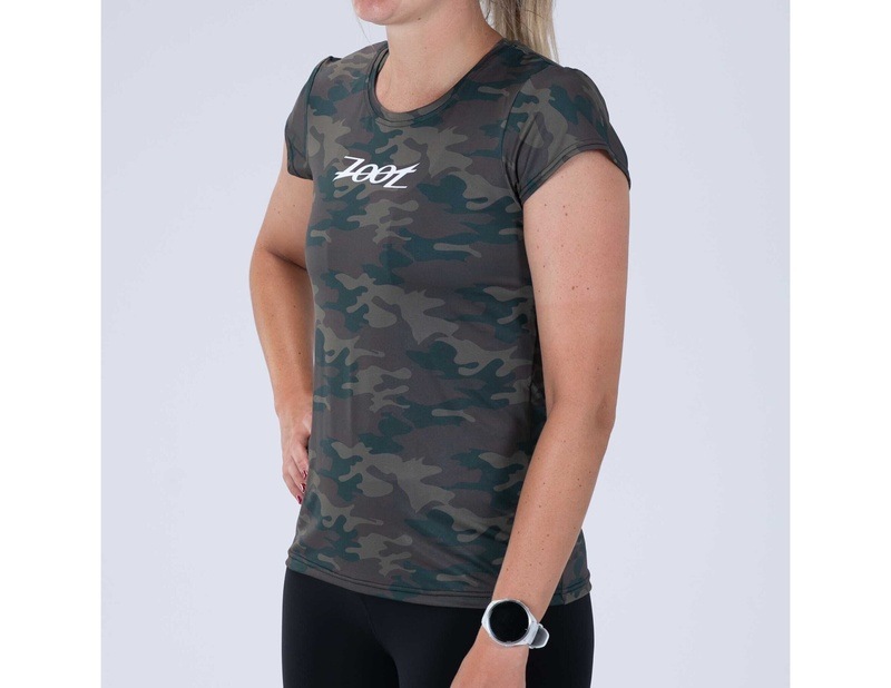 WOMEN RUN TEE (CALI CAMO) レディース アスリート専用 Tシャツ ZFR12069 