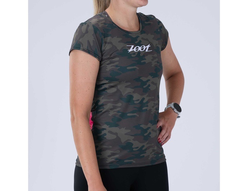 WOMEN RUN TEE (CALI CAMO) レディース アスリート専用 Tシャツ ZFR12069 