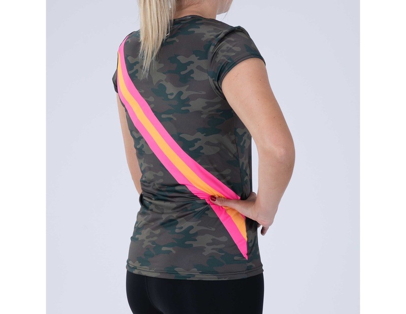 WOMEN RUN TEE (CALI CAMO) レディース アスリート専用 Tシャツ ZFR12069 