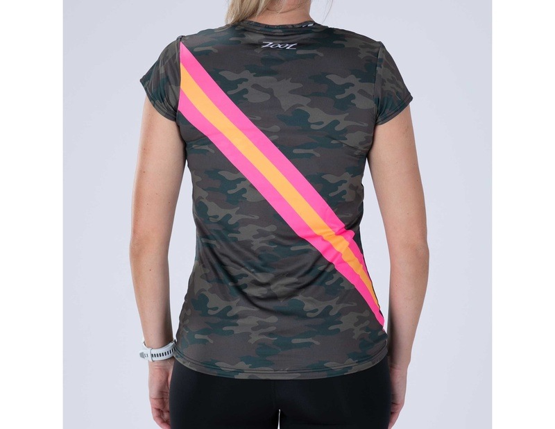 WOMEN RUN TEE (CALI CAMO) レディース アスリート専用 Tシャツ ZFR12069 