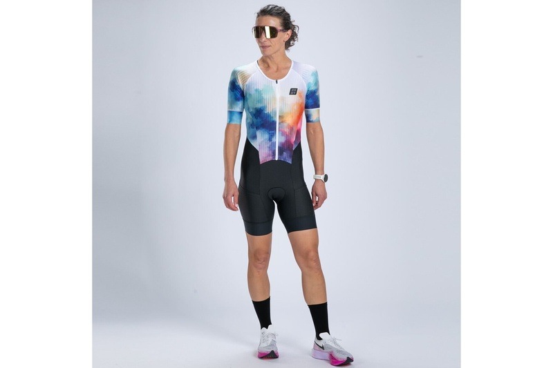 Womens ELITE 2.0 TRI AERO FZ RACESUIT SUBLIMATED(Chromoflow) エリート トライスーツ ワンピース トライウエア EFT300001