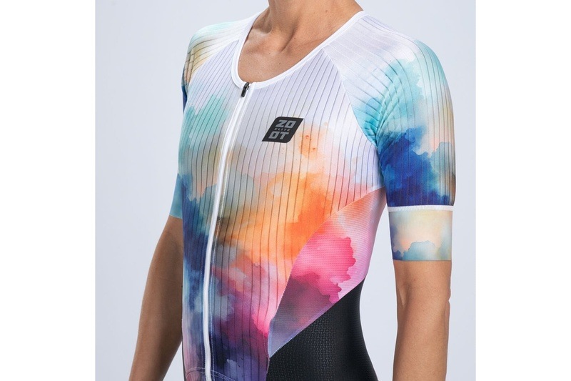 Womens ELITE 2.0 TRI AERO FZ RACESUIT SUBLIMATED(Chromoflow) エリート トライスーツ ワンピース トライウエア EFT300001