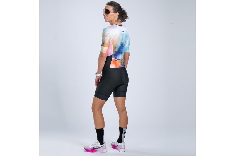 Womens ELITE 2.0 TRI AERO FZ RACESUIT SUBLIMATED(Chromoflow) エリート トライスーツ ワンピース トライウエア EFT300001