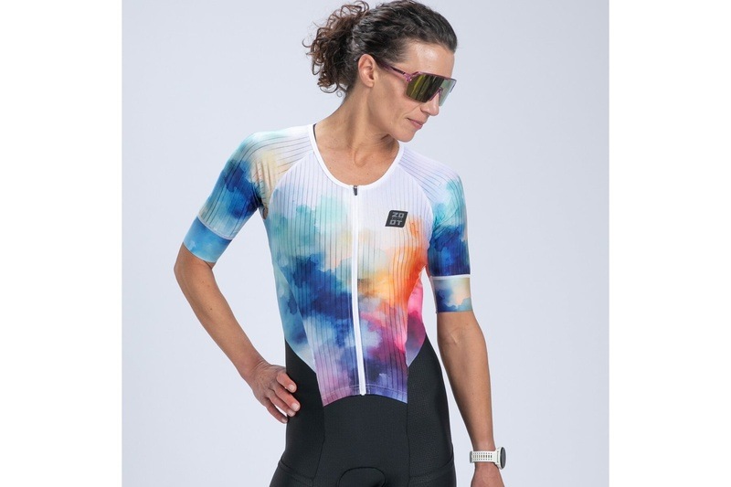 Womens ELITE 2.0 TRI AERO FZ RACESUIT SUBLIMATED(Chromoflow) エリート トライスーツ ワンピース トライウエア EFT300001