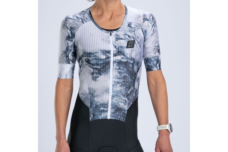 Womens ELITE 2.0 TRI AERO FZ RACESUIT SUBLIMATED-(Vapor White) エリート トライスーツ ワンピース トライウエア レディース 米国本店取り寄せ