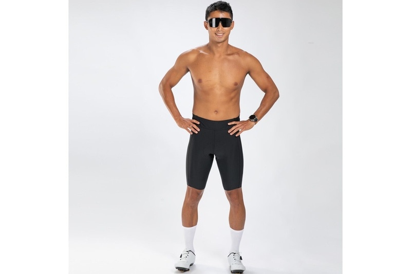 MEN'S ELITE 2.0 CYCLE SHORT -(JET BLACK) (grippered fabric) エリートサイクルショーツ バイクパンツ EMC220-10