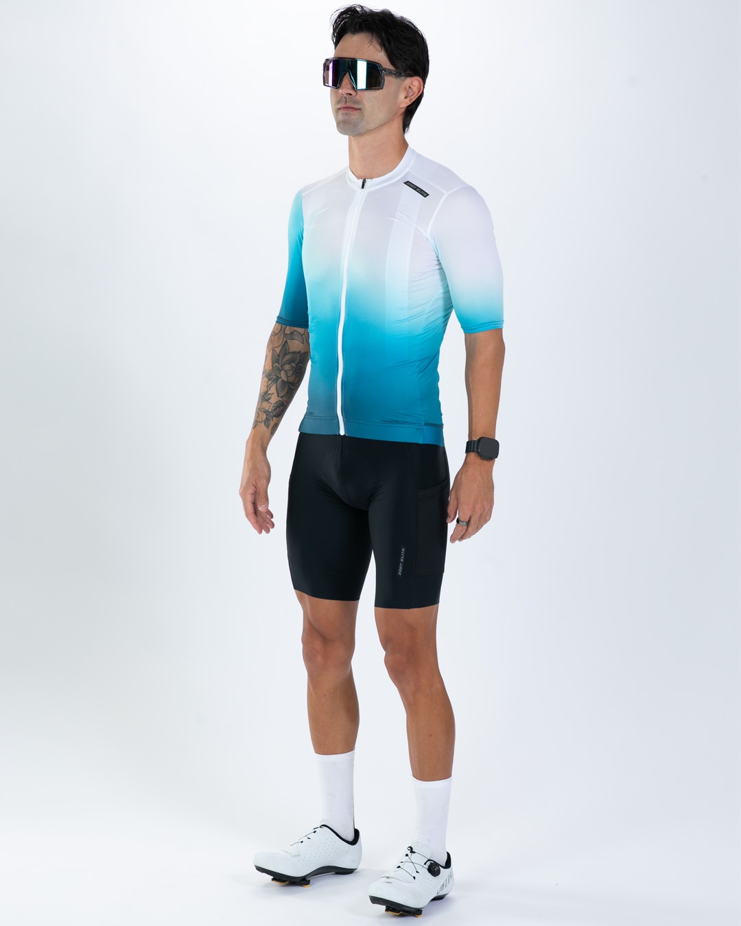 Men's Elite Cycle Aero Jersey (Sonic Wave) エリートシリーズ エアロバイクジャージ サイクルトップス EMC13101