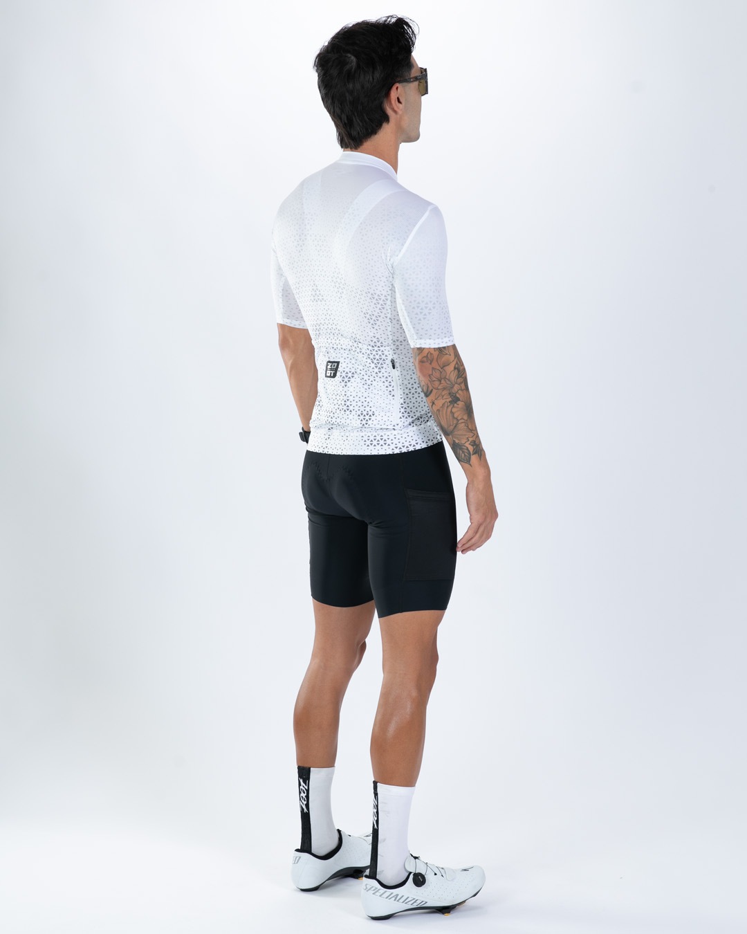 Men's Elite Cycle Aero Jersey (Sonic White) エリートシリーズ　エアロバイクジャージ　サイクルトップス　EMC13101