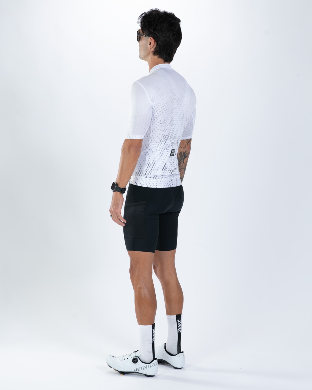 Men's Elite Cycle Aero Jersey (Sonic White) エリートシリーズ　エアロバイクジャージ　サイクルトップス　EMC13101