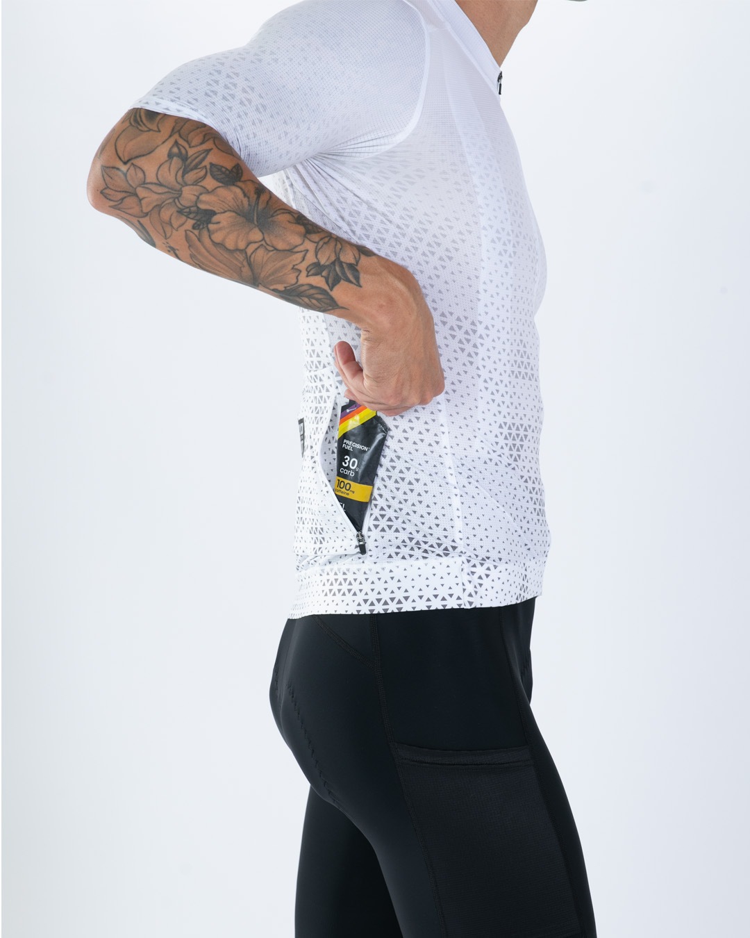 Men's Elite Cycle Aero Jersey (Sonic White) エリートシリーズ　エアロバイクジャージ　サイクルトップス　EMC13101