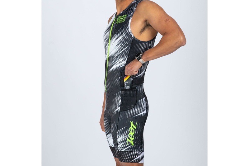 MEN'S TRI SLVS FZ RACESUIT (Drift SPEED)トライスーツ ワンピース スリーブレス ZMT36028