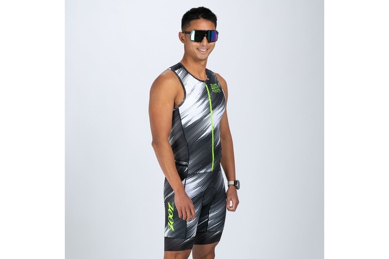 MEN'S TRI SLVS FZ RACESUIT (Drift SPEED)トライスーツ ワンピース スリーブレス ZMT36028