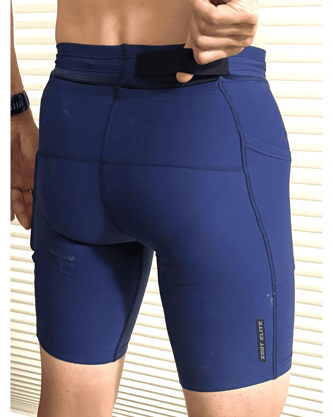 Mens ELITE RUN 9 HALF TIGHT - (DEEP NAVY)  エリートラン 9インチ ハーフタイツ EMR200-20
