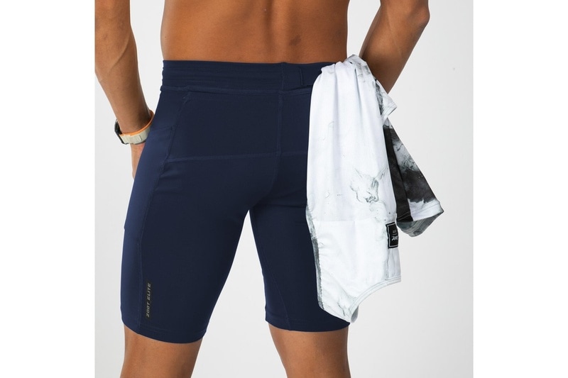 Mens ELITE RUN 9 HALF TIGHT - (DEEP NAVY) エリートラン 9インチ ハーフタイツ EMR200-20
