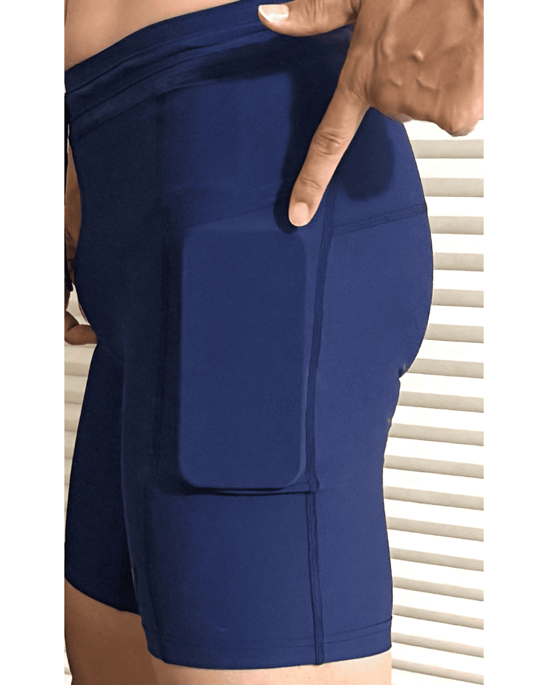 Mens ELITE RUN 9 HALF TIGHT - (DEEP NAVY)  エリートラン 9インチ ハーフタイツ EMR200-20