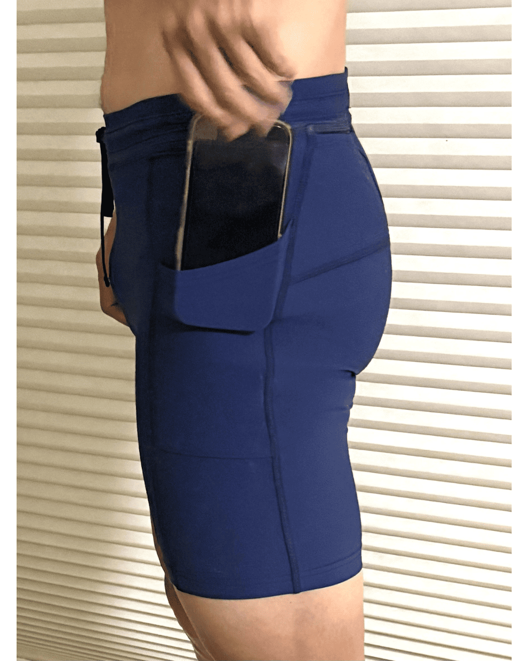 Mens ELITE RUN 9 HALF TIGHT - (DEEP NAVY)  エリートラン 9インチ ハーフタイツ EMR200-20
