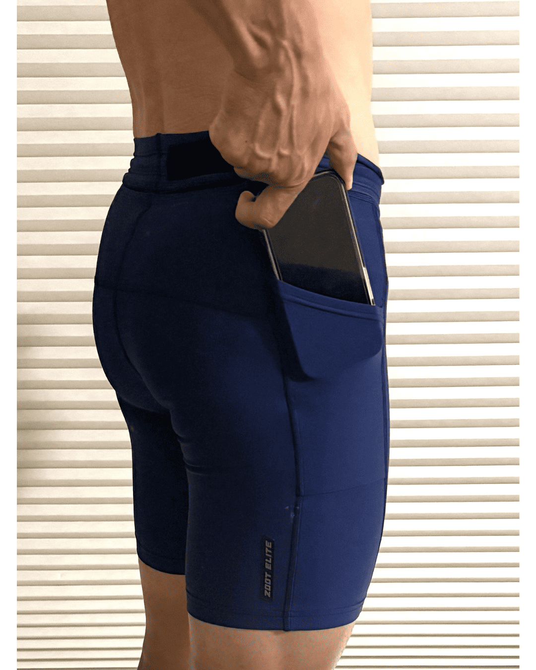 Mens ELITE RUN 9 HALF TIGHT - (DEEP NAVY)  エリートラン 9インチ ハーフタイツ EMR200-20