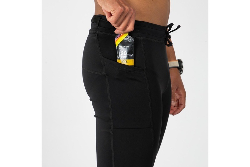 Mens ELITE RUN 9 HALF TIGHT - (JET BLACK)  エリートラン 9インチ ハーフタイツ EMR200-10