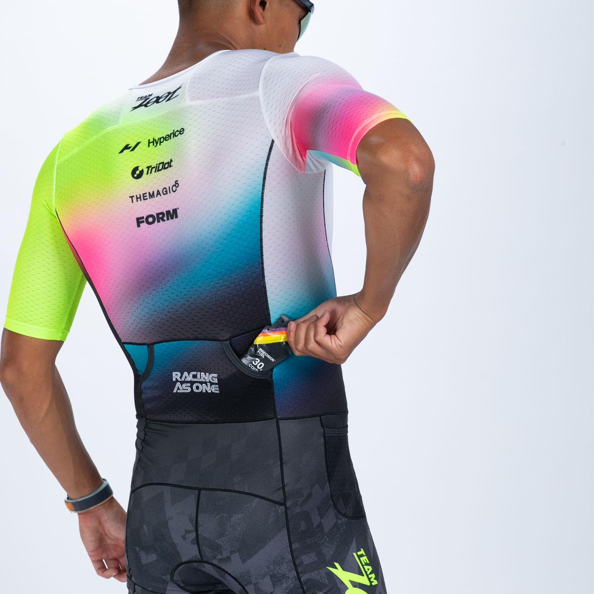 Team Zoot 2026限定】MEN'S TRI AERO FZ RACESUIT (TZ Afterglow