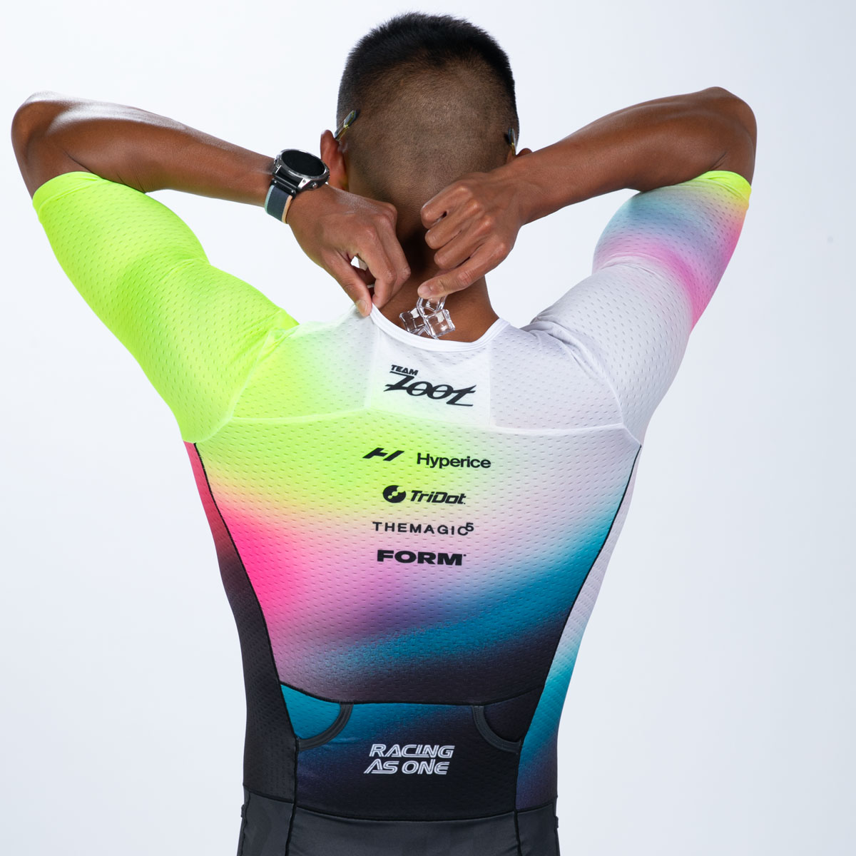 Team Zoot 2026限定】MEN'S TRI AERO FZ RACESUIT (TZ Afterglow