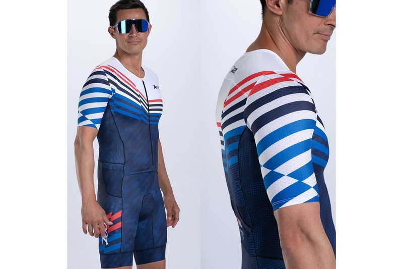 MEN TRI AERO FZ RACESUIT (COTE D'AZUR) トライスーツ ワンピース トライウエア  トライアスロン ZMT35070