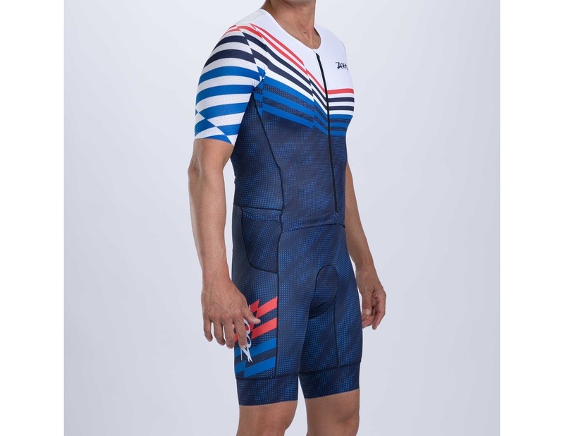 MEN TRI AERO FZ RACESUIT (COTE D'AZUR) トライスーツ ワンピース トライウエア  トライアスロン ZMT35070