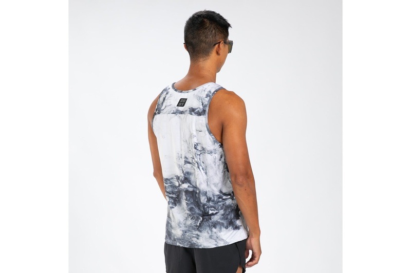 M ELITE SINGLET - SUBLIMATED-(Vapor White) エリート ランシングレット ラグジュアリー タンクトップ EMR11301