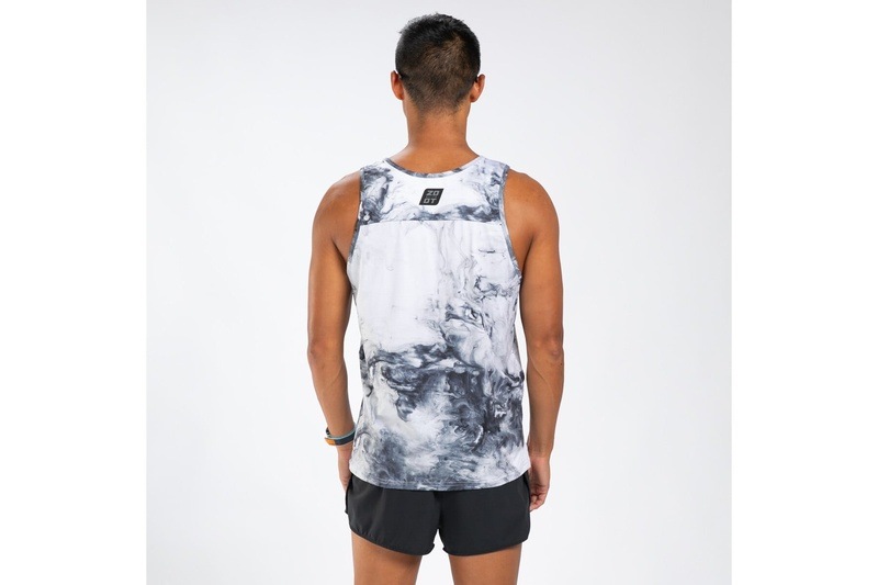 M ELITE SINGLET - SUBLIMATED-(Vapor White) エリート ランシングレット ラグジュアリー タンクトップ EMR11301