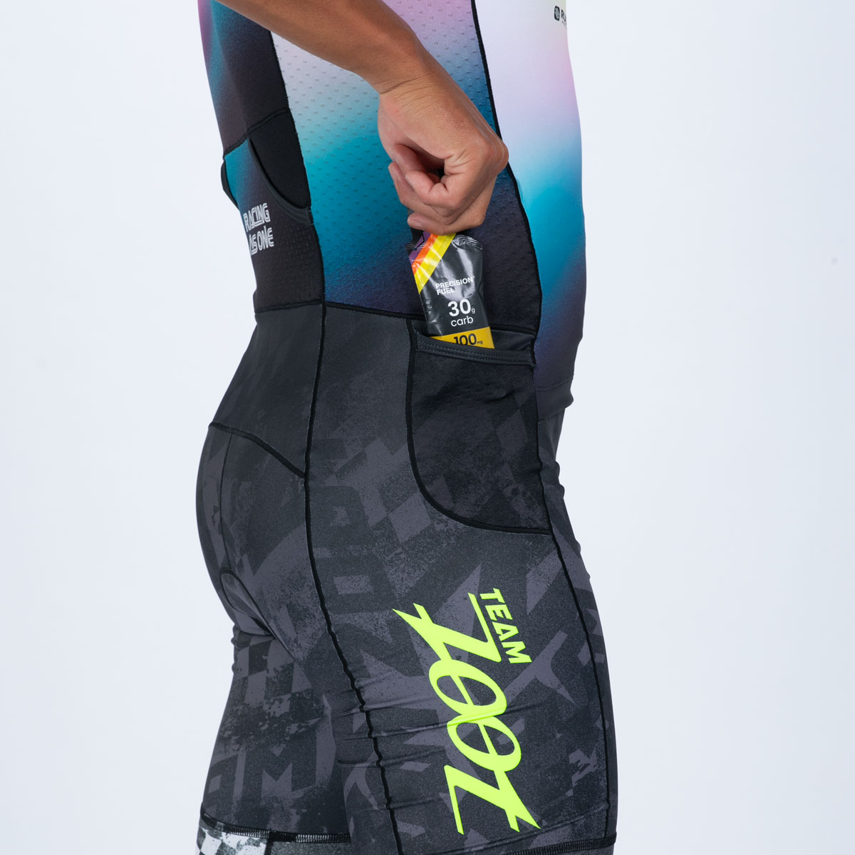 【Team Zoot 2026限定】MEN'S TRI SLVS FZ RACESUIT (TZ Afterglow)トライスーツ ワンピース スリーブレス