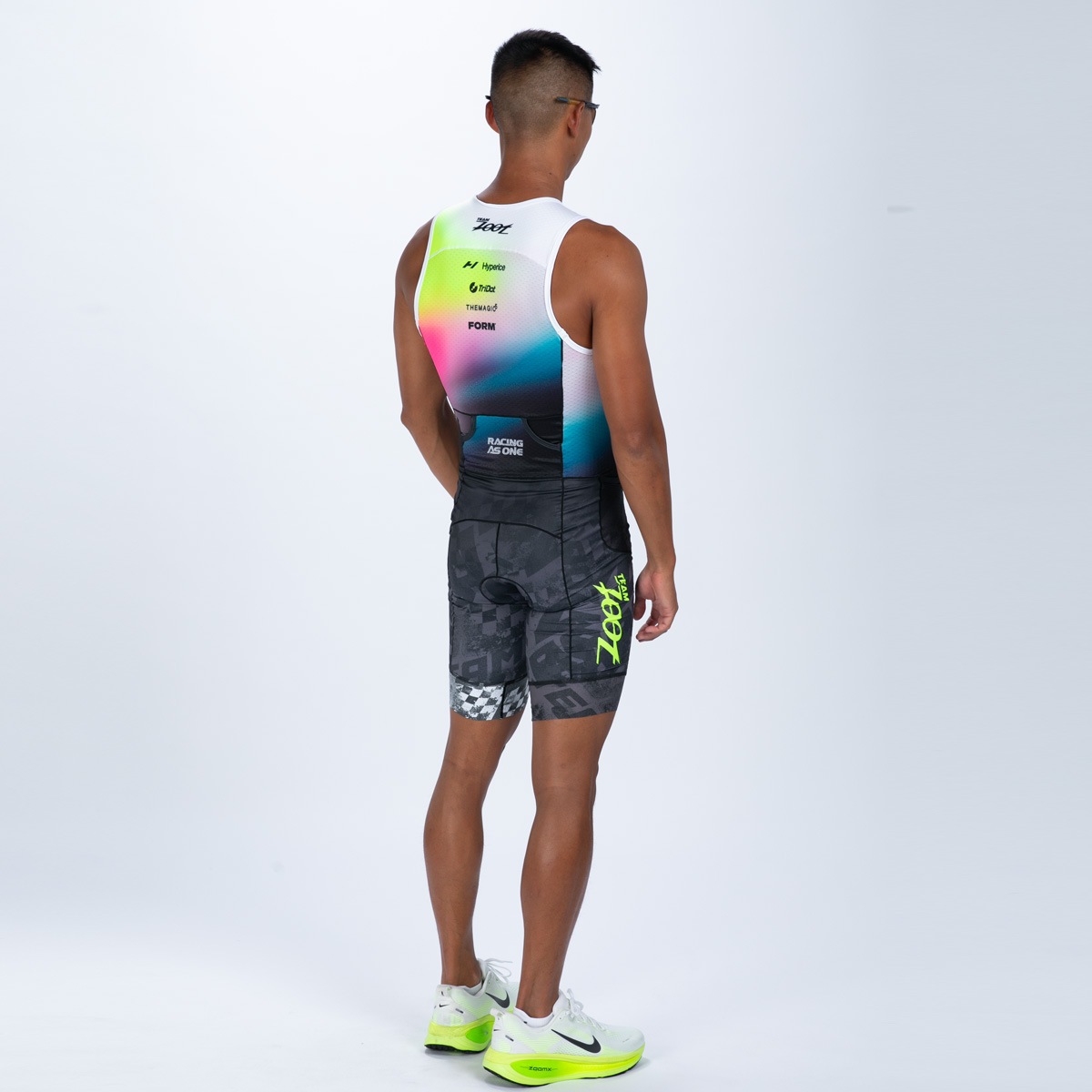 【Team Zoot 2026限定】MEN'S TRI SLVS FZ RACESUIT (TZ Afterglow)トライスーツ ワンピース スリーブレス