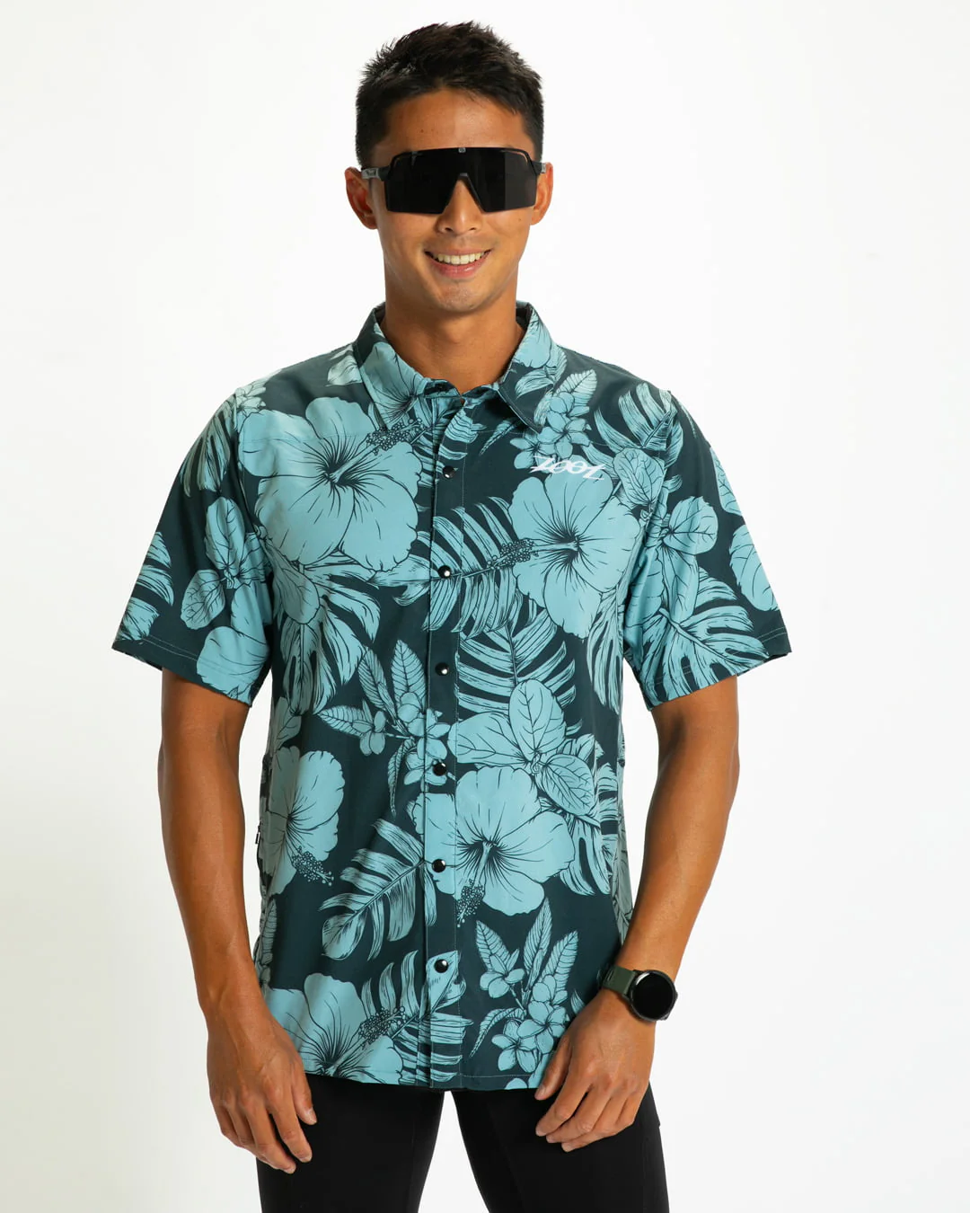 Men's Ltd Button Up Party Shirt (Blue Hawaii)  パーティーシャツ ドレスシャツ ZML1000