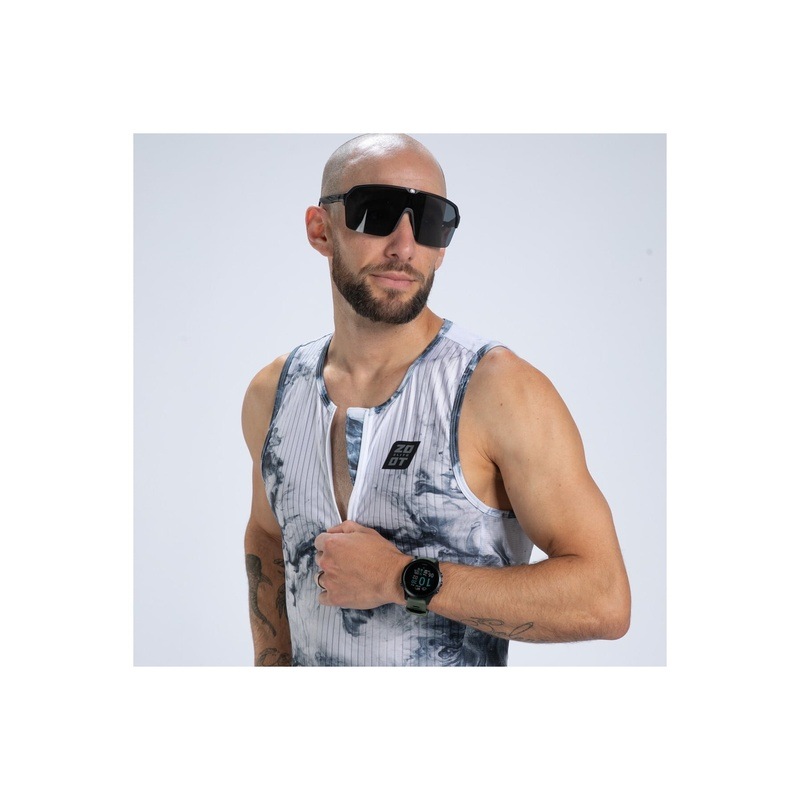 Mens ELITE 2.0 TRI TANK - SUBLIMATED-(Vapor White) エリート トライタンク トライウエア セパレート EMT11103