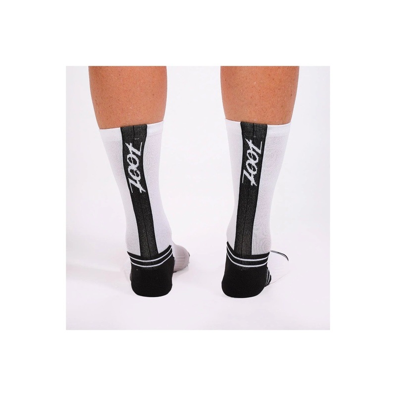 Unisex Zoot Sock 男女兼用 トライアスロン ラン/サイクルソックス -ZUA6530 White/Black