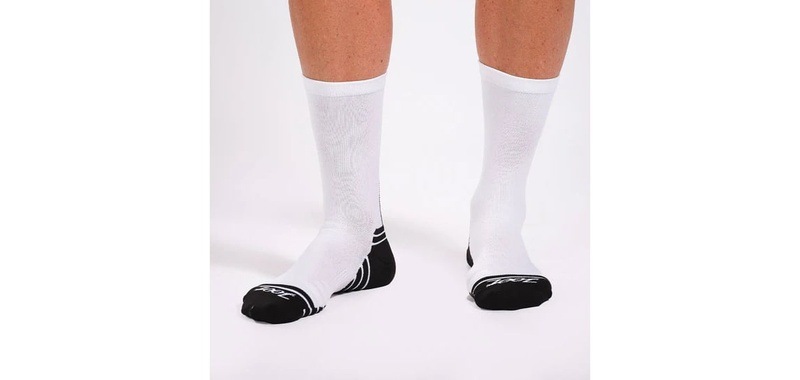 Unisex Zoot Sock 男女兼用 トライアスロン ラン/サイクルソックス -ZUA6530 White/Black