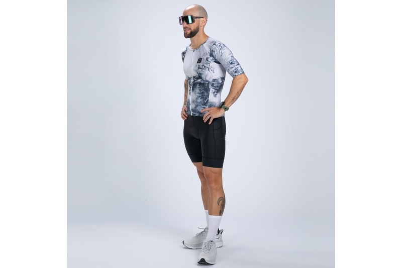 Mens ELITE 2.0 TRI AERO JERSEY SUBLIMATED-(Vapor White) エリートトライジャージ セパレート トライウエア EMT12103