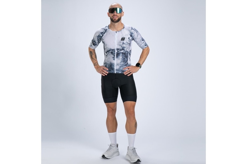 Mens ELITE 2.0 TRI AERO JERSEY SUBLIMATED-(Vapor White) エリートトライジャージ セパレート トライウエア EMT12103