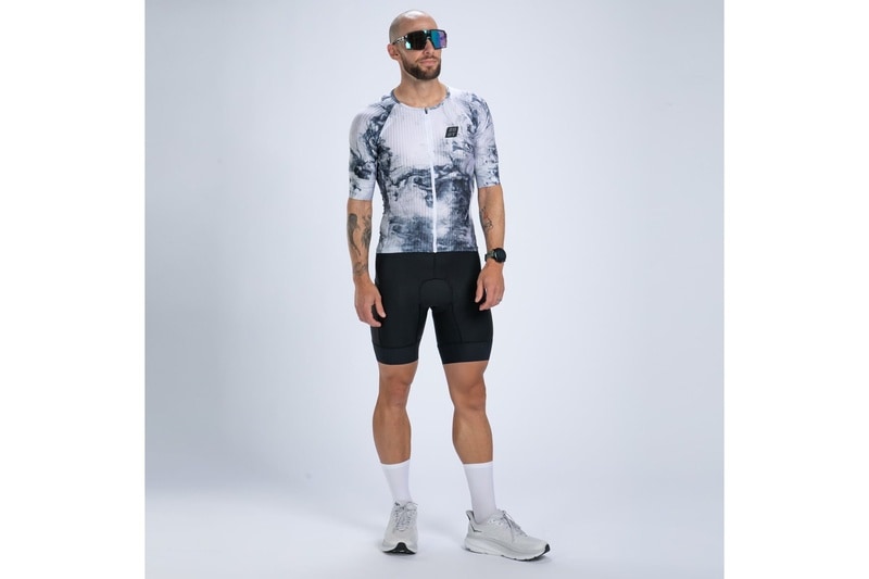 Mens ELITE 2.0 TRI AERO JERSEY SUBLIMATED-(Vapor White) エリートトライジャージ セパレート トライウエア EMT12103