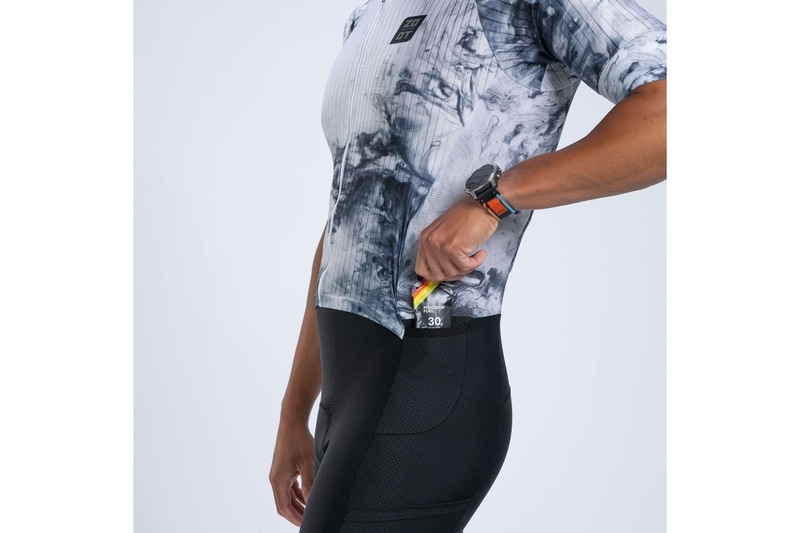 Mens ELITE 2.0 TRI AERO FZ RACESUIT SUBLIMATED-(Vapor White) エリート トライスーツ ワンピース トライウエア EMT300012