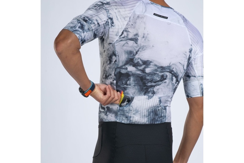 Mens ELITE 2.0 TRI AERO FZ RACESUIT SUBLIMATED-(Vapor White) エリート トライスーツ ワンピース トライウエア EMT300012