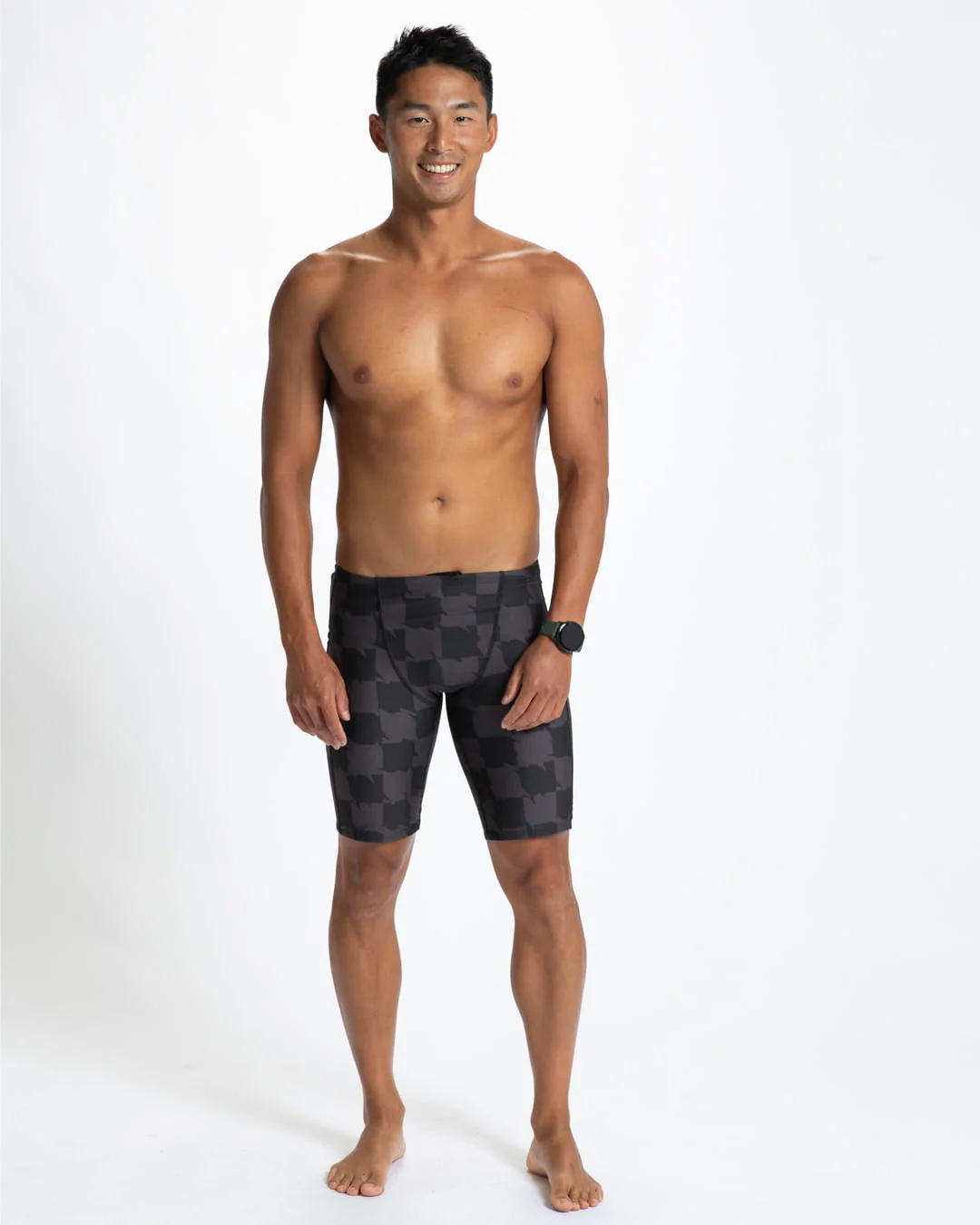 MENS SWIM JAMMER (Checkers) スイムウエア スイムパンツ トレーニング ジャマー 水着 ZMS2200