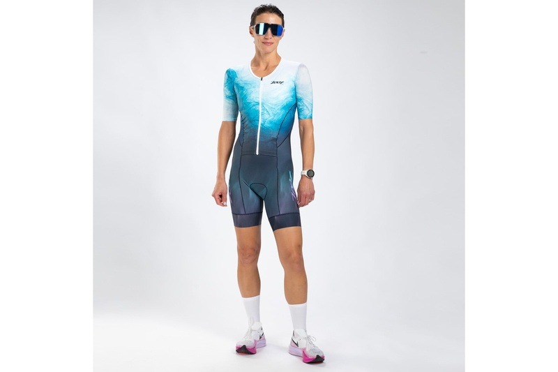 WOMEN'S TRI AERO FZ RACESUIT (L Plage) トライアスロン トライスーツ トライウエア ワンピース ZFT350107