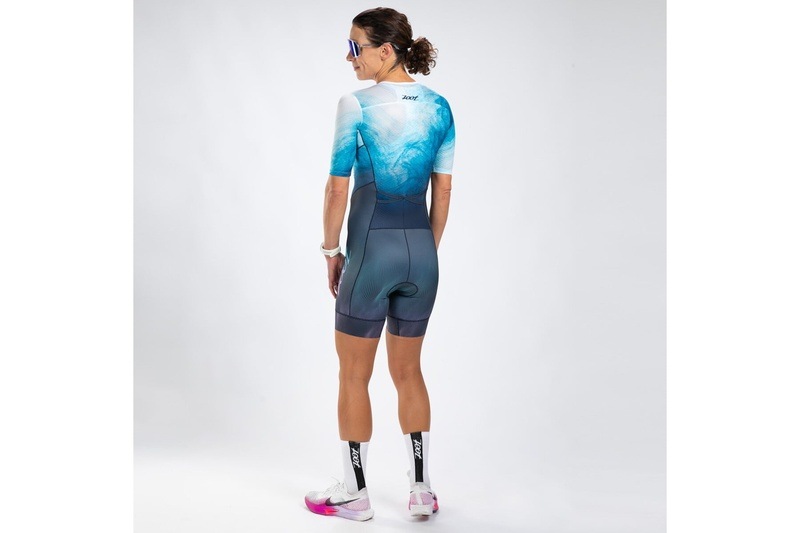 WOMEN'S TRI AERO FZ RACESUIT (L Plage) トライアスロン トライスーツ トライウエア ワンピース ZFT350107