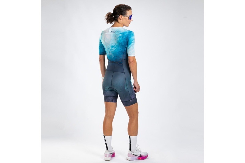 WOMEN'S TRI AERO FZ RACESUIT (L Plage) トライアスロン トライスーツ トライウエア ワンピース ZFT350107