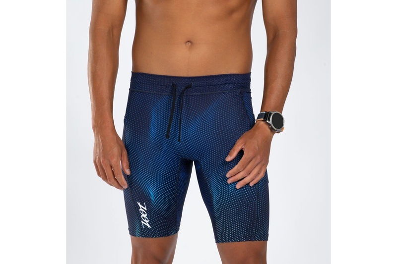 Men RUN 9 HALF TIGHT-(La Plage) メンズ ランタイツ ハーフタイツ 9インチ ZMR200040