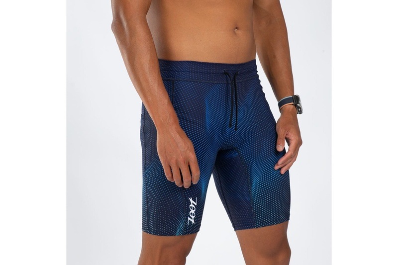 Men RUN 9 HALF TIGHT-(La Plage) メンズ ランタイツ ハーフタイツ 9インチ ZMR200040