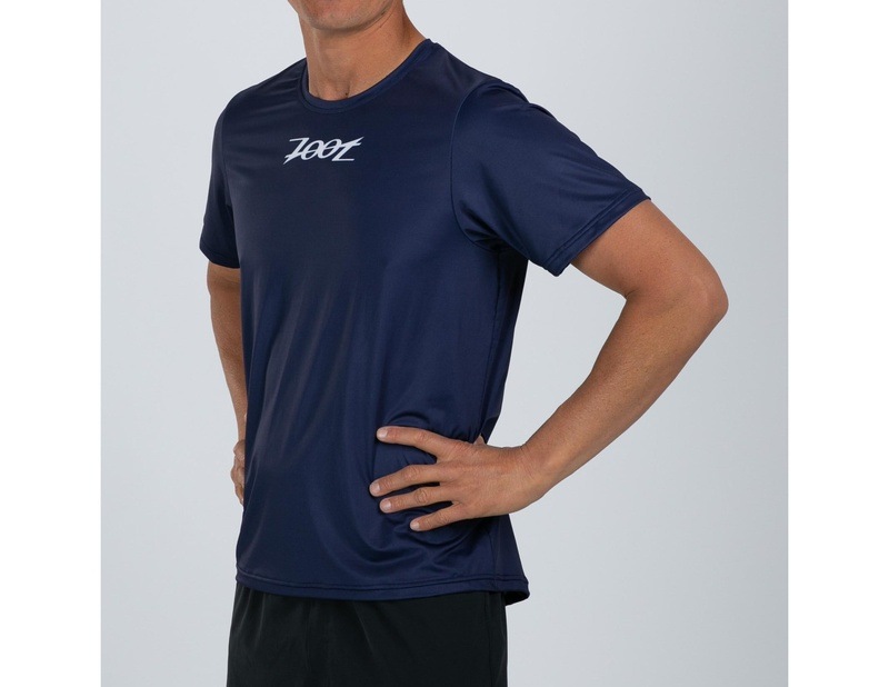 Zoot Tee DESIGNERS NAVY RUN TEE メンズ アスリート専用 エアロシャツ ランシャツ ZMR12076
