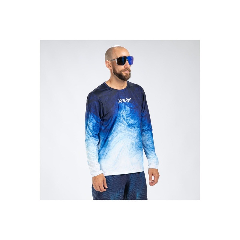 MEN RUN LS TEE (La Plage) メンズ  ロングスリーブ ランシャツ ZMR13030