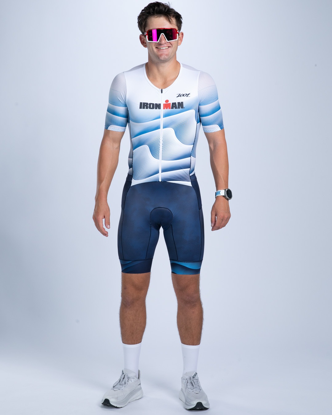 MEN'S TRI AERO FZ RACESUIT (IM Stratos) トライスーツ ワンピース トライウエア トライアスロン  ZMT350111