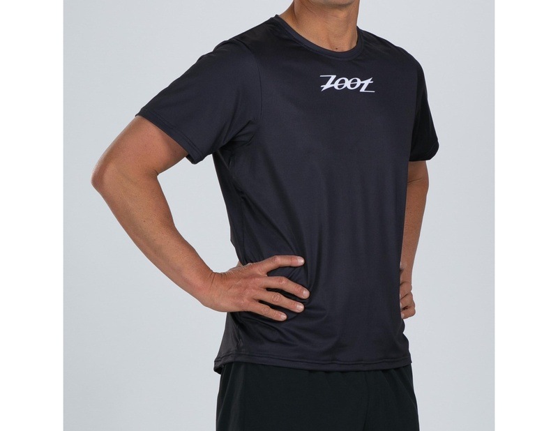 Zoot  DESIGNERS  BLACK RUN TEE メンズ エアロシャツ アスリート専用 ランシャツ ZMR12077