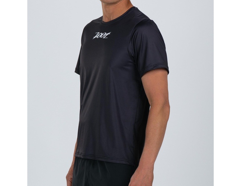 Zoot  DESIGNERS  BLACK RUN TEE メンズ エアロシャツ アスリート専用 ランシャツ ZMR12077